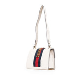 グッチ シルヴィ ワンショルダーバッグ 421882 ホワイト レザー レディース GUCCI 【中古】